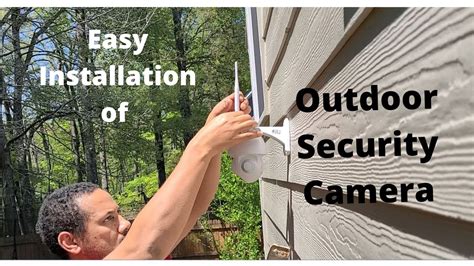 how to install outdoor security cameras